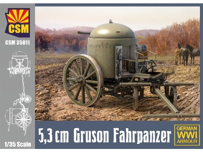 5,3cm Gruson Fahrpanzer - zdjęcie 1