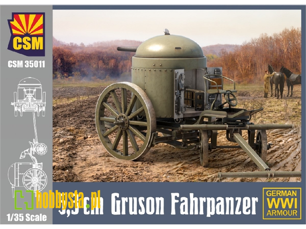 5,3cm Gruson Fahrpanzer - zdjęcie 1
