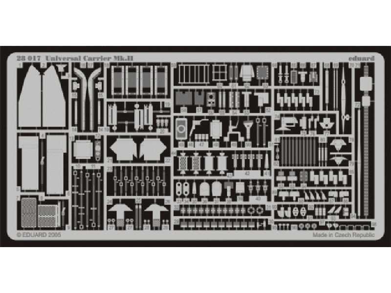 Universal Carrier Mk. II 1/48 - Tamiya - blaszki - zdjęcie 1 Universal Carrier Mk. II 1/48 - Tamiya - blaszki - zdjęcie 1