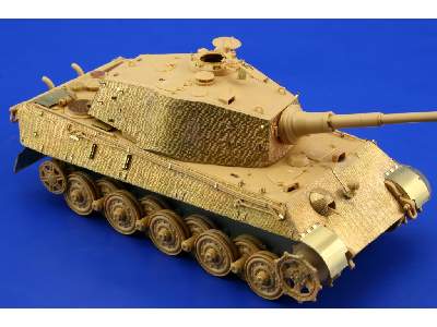  Zimmerit King Tiger Mid.  Production 1/48 - Tamiya - blaszki - zdjęcie 2