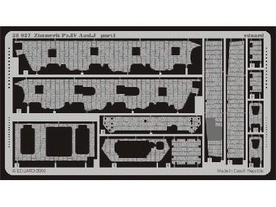  Zimmerit Pz. IV Ausf. J 1/48 - Tamiya - blaszki - zdjęcie 2