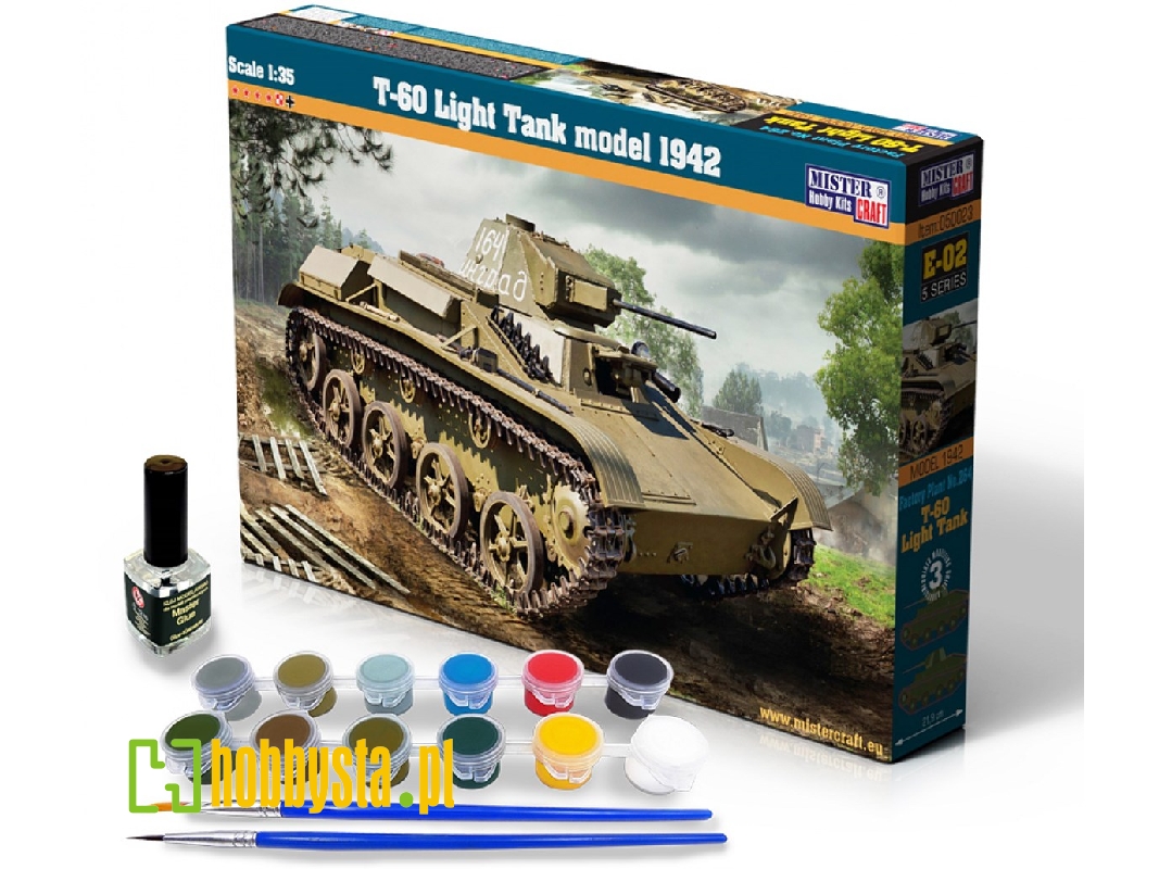 T-60 Light Tank Model 1942 - Model Set - zdjęcie 1 T-60 Light Tank Model 1942 - Model Set - zdjęcie 1