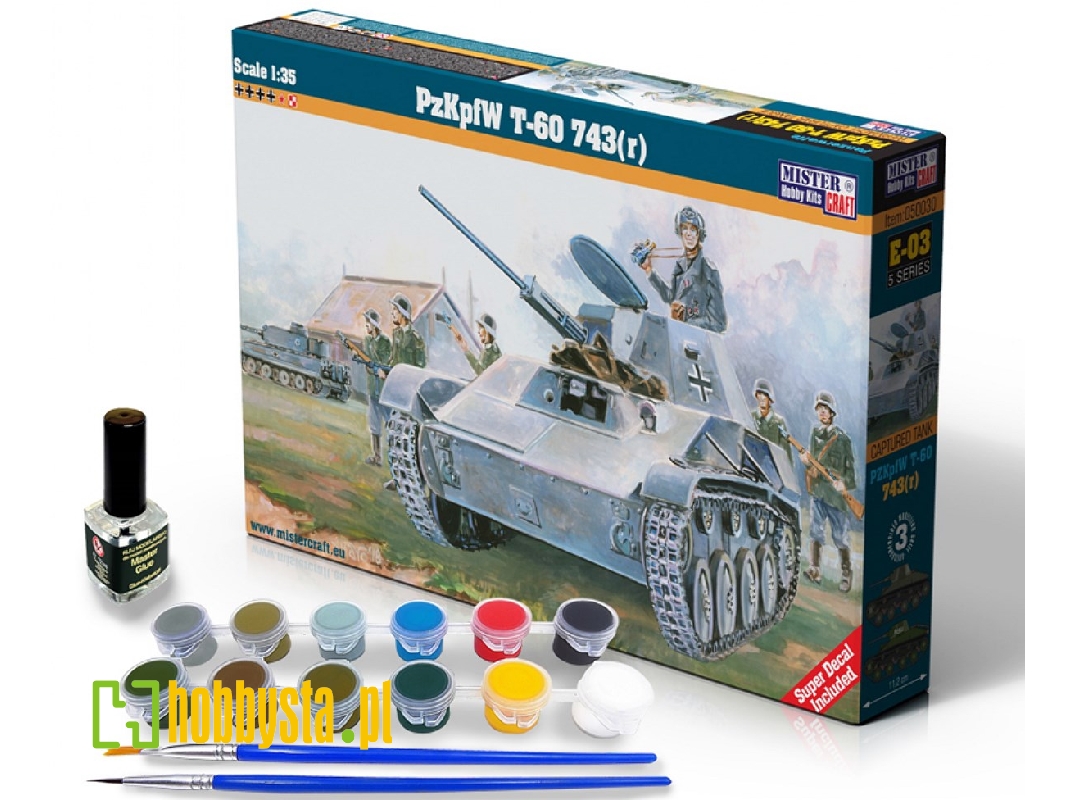 Pzkpfw T-60 743(R) - Model Set - zdjęcie 1 Pzkpfw T-60 743(R) - Model Set - zdjęcie 1