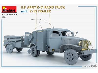 Us Army K-51 Radio Truck With K-52 Trailer. Interior Kit - zdjęcie 17