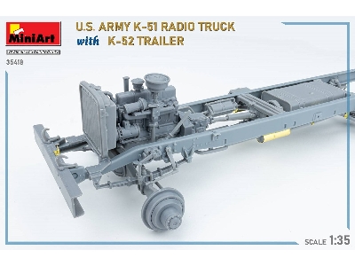 Us Army K-51 Radio Truck With K-52 Trailer. Interior Kit - zdjęcie 20