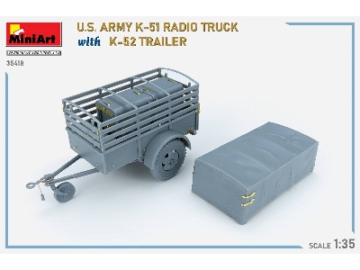 Us Army K-51 Radio Truck With K-52 Trailer. Interior Kit - zdjęcie 50