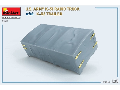 Us Army K-51 Radio Truck With K-52 Trailer. Interior Kit - zdjęcie 51