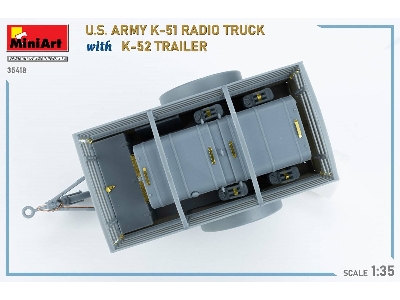 Us Army K-51 Radio Truck With K-52 Trailer. Interior Kit - zdjęcie 52
