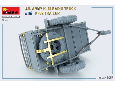 Us Army K-51 Radio Truck With K-52 Trailer. Interior Kit - zdjęcie 53