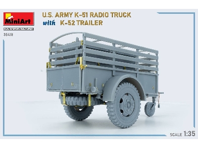 Us Army K-51 Radio Truck With K-52 Trailer. Interior Kit - zdjęcie 56