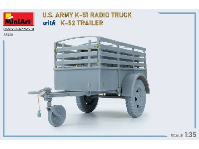 Us Army K-51 Radio Truck With K-52 Trailer. Interior Kit - zdjęcie 58