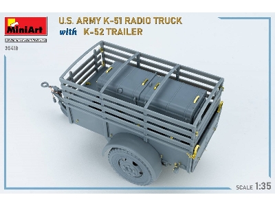 Us Army K-51 Radio Truck With K-52 Trailer. Interior Kit - zdjęcie 59
