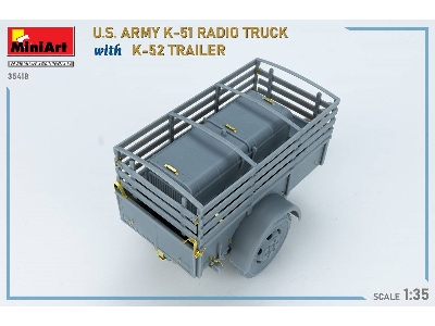 Us Army K-51 Radio Truck With K-52 Trailer. Interior Kit - zdjęcie 60