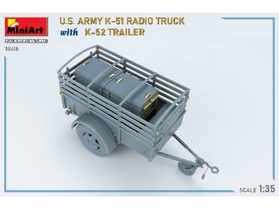 Us Army K-51 Radio Truck With K-52 Trailer. Interior Kit - zdjęcie 61