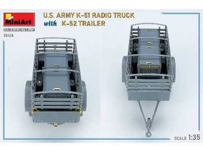 Us Army K-51 Radio Truck With K-52 Trailer. Interior Kit - zdjęcie 62