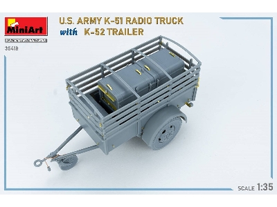 Us Army K-51 Radio Truck With K-52 Trailer. Interior Kit - zdjęcie 63