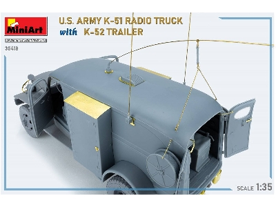 Us Army K-51 Radio Truck With K-52 Trailer. Interior Kit - zdjęcie 64