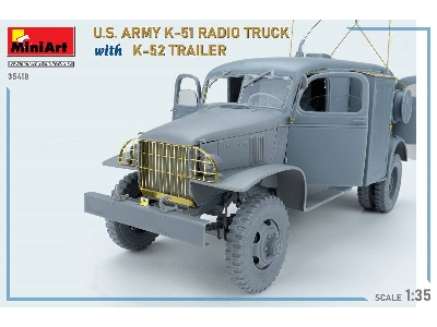 Us Army K-51 Radio Truck With K-52 Trailer. Interior Kit - zdjęcie 66