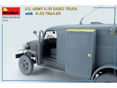 Us Army K-51 Radio Truck With K-52 Trailer. Interior Kit - zdjęcie 67