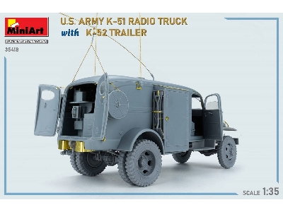 Us Army K-51 Radio Truck With K-52 Trailer. Interior Kit - zdjęcie 70