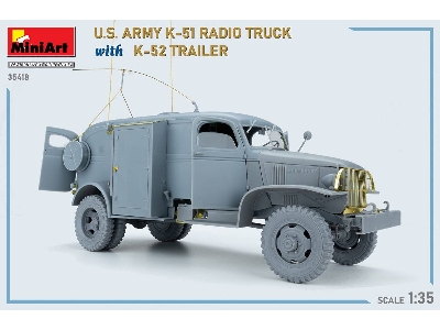 Us Army K-51 Radio Truck With K-52 Trailer. Interior Kit - zdjęcie 71
