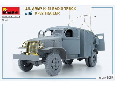 Us Army K-51 Radio Truck With K-52 Trailer. Interior Kit - zdjęcie 72