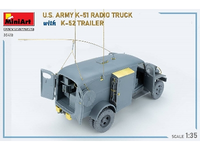 Us Army K-51 Radio Truck With K-52 Trailer. Interior Kit - zdjęcie 74