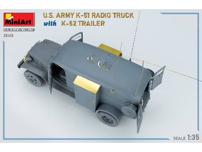 Us Army K-51 Radio Truck With K-52 Trailer. Interior Kit - zdjęcie 77