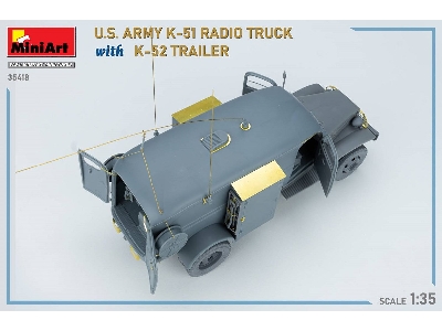 Us Army K-51 Radio Truck With K-52 Trailer. Interior Kit - zdjęcie 78