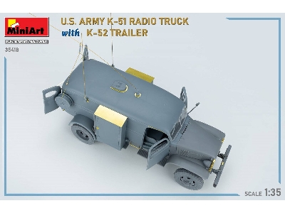 Us Army K-51 Radio Truck With K-52 Trailer. Interior Kit - zdjęcie 79