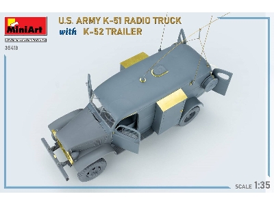Us Army K-51 Radio Truck With K-52 Trailer. Interior Kit - zdjęcie 80