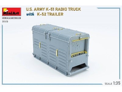 Us Army K-51 Radio Truck With K-52 Trailer. Interior Kit - zdjęcie 81