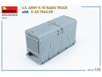Us Army K-51 Radio Truck With K-52 Trailer. Interior Kit - zdjęcie 82