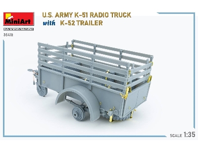 Us Army K-51 Radio Truck With K-52 Trailer. Interior Kit - zdjęcie 85