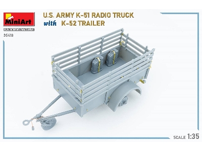 Us Army K-51 Radio Truck With K-52 Trailer. Interior Kit - zdjęcie 86
