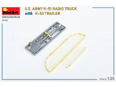 Us Army K-51 Radio Truck With K-52 Trailer. Interior Kit - zdjęcie 87