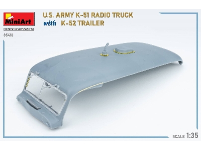 Us Army K-51 Radio Truck With K-52 Trailer. Interior Kit - zdjęcie 89