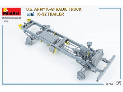 Us Army K-51 Radio Truck With K-52 Trailer. Interior Kit - zdjęcie 91