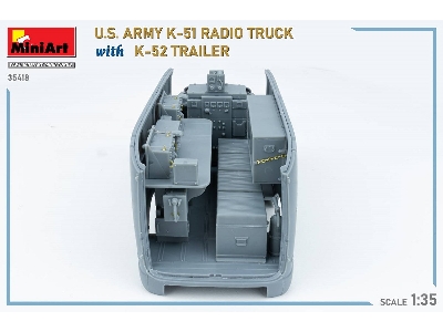 Us Army K-51 Radio Truck With K-52 Trailer. Interior Kit - zdjęcie 92