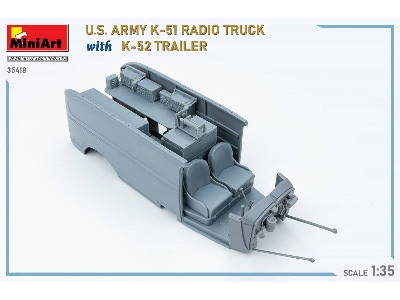 Us Army K-51 Radio Truck With K-52 Trailer. Interior Kit - zdjęcie 94