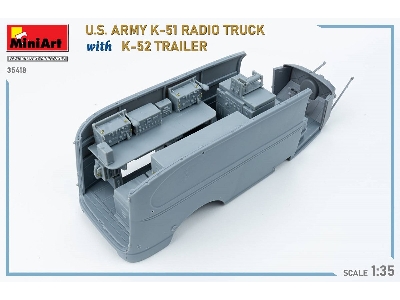 Us Army K-51 Radio Truck With K-52 Trailer. Interior Kit - zdjęcie 95