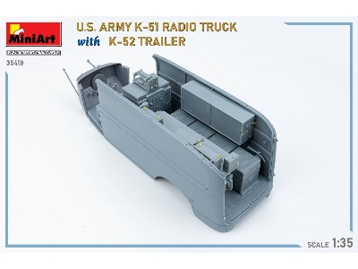 Us Army K-51 Radio Truck With K-52 Trailer. Interior Kit - zdjęcie 96
