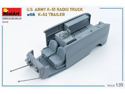 Us Army K-51 Radio Truck With K-52 Trailer. Interior Kit - zdjęcie 97