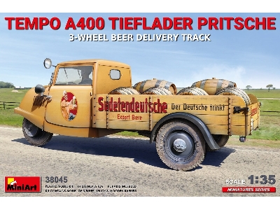 Tempo A400 Tieflader Pritsche 3-wheel Beer Delivery Truck - zdjęcie 1