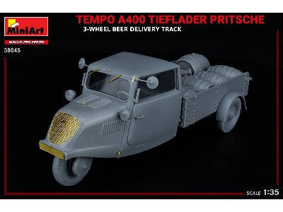 Tempo A400 Tieflader Pritsche 3-wheel Beer Delivery Truck - zdjęcie 15