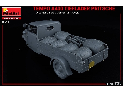 Tempo A400 Tieflader Pritsche 3-wheel Beer Delivery Truck - zdjęcie 25