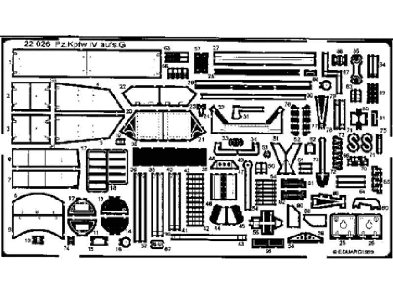 Pz. IV Ausf. G 1/72 - Hasegawa - blaszki - zdjęcie 1 Pz. IV Ausf. G 1/72 - Hasegawa - blaszki - zdjęcie 1