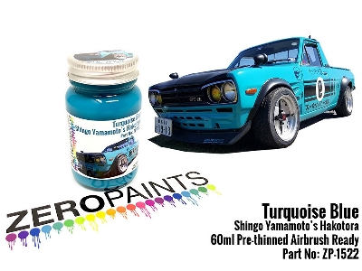 1522 - Turquoise Blue Paint - Shingo Yamamoto's Hakotora - zdjęcie 1