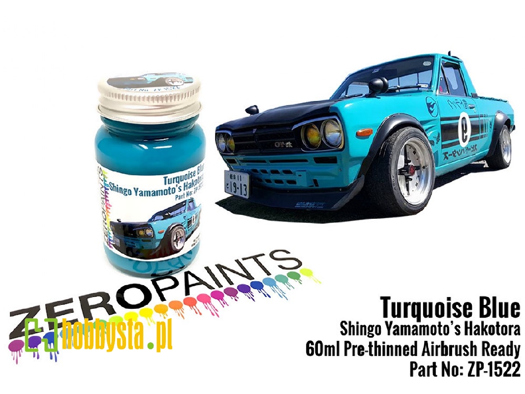 1522 - Turquoise Blue Paint - Shingo Yamamoto's Hakotora - zdjęcie 1