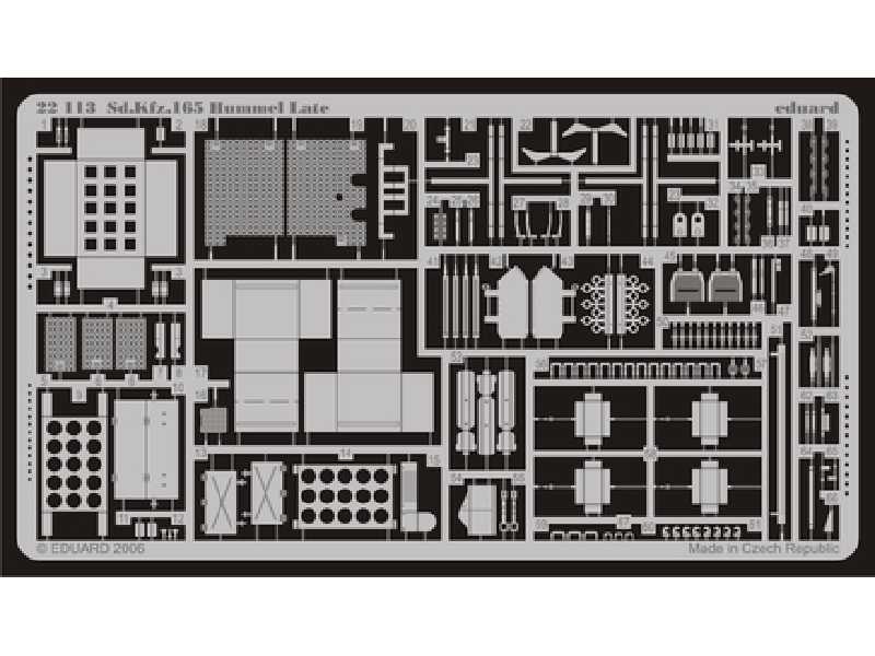  Sd. Kfz.165 Hummel late 1/72 - Dragon - blaszki - zdjęcie 1